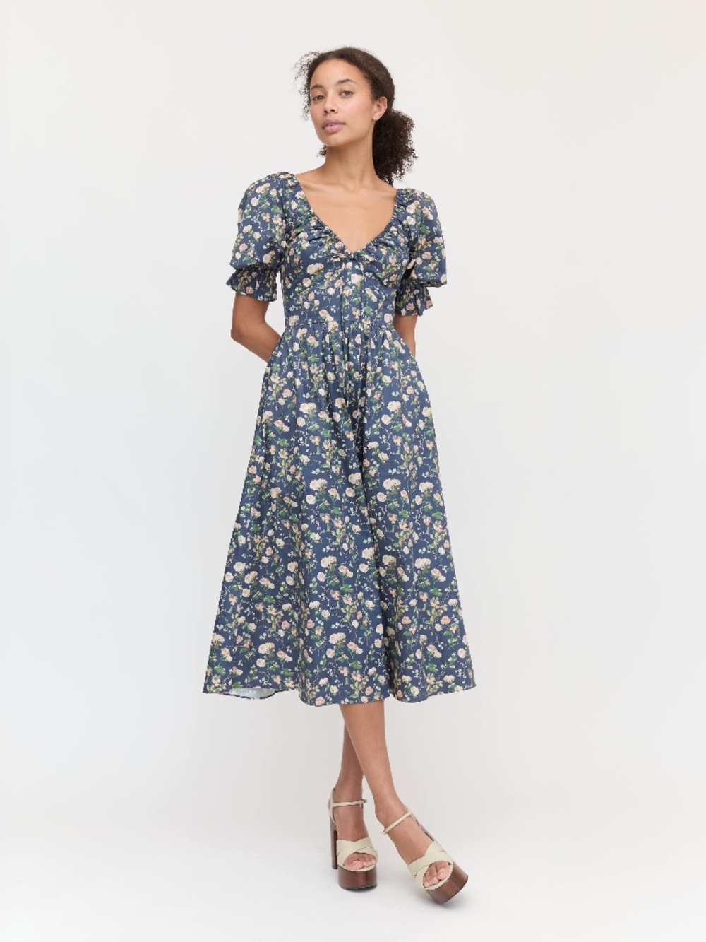Hill House Home The Ophelia Dress - Navy Bluebonnet Size SNavy Bluebonnet / S